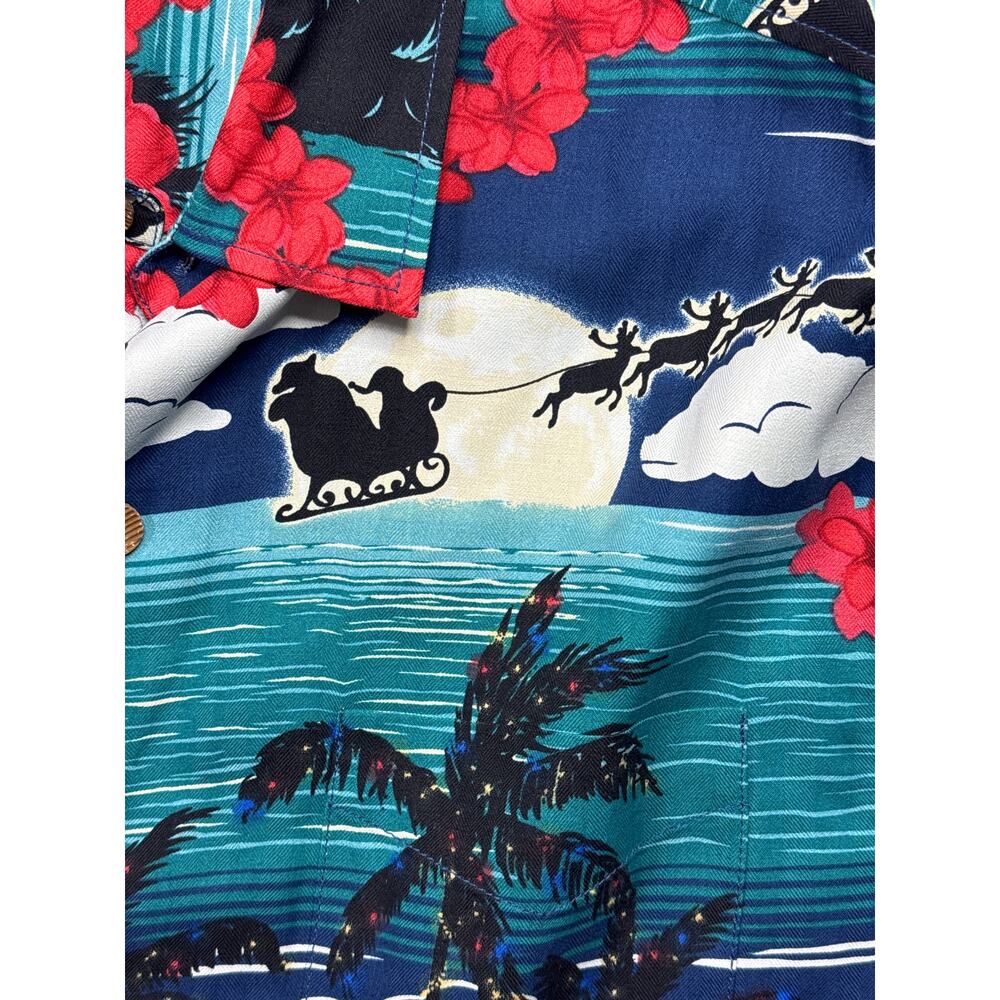 Tommy Bahama Men's Holiday Collection "Moonlight in Paradise" Button Up Shirt -L - Picture 3 of 7